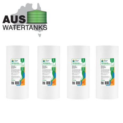 10″ X 4.5″ poly spun dirt and sediment replacement filters (awps1045) suite most 10” x 4.5” filter housings 4 pack