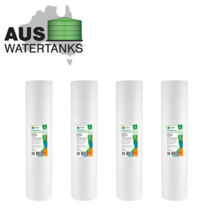 20” X 4.5″ 5 Micron poly spun dirt and sediment replacement filters (awps2045) 4 pack