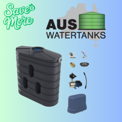 Tank combos water tanks 1000L Slimline rainwater tank Garden Pump Package (awbttpc1000)