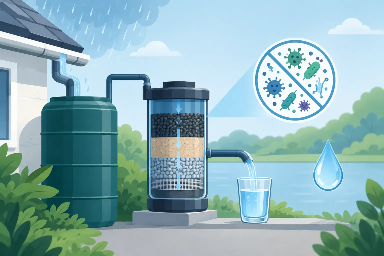 Can Rainwater Filters Remove Bacteria Safely?