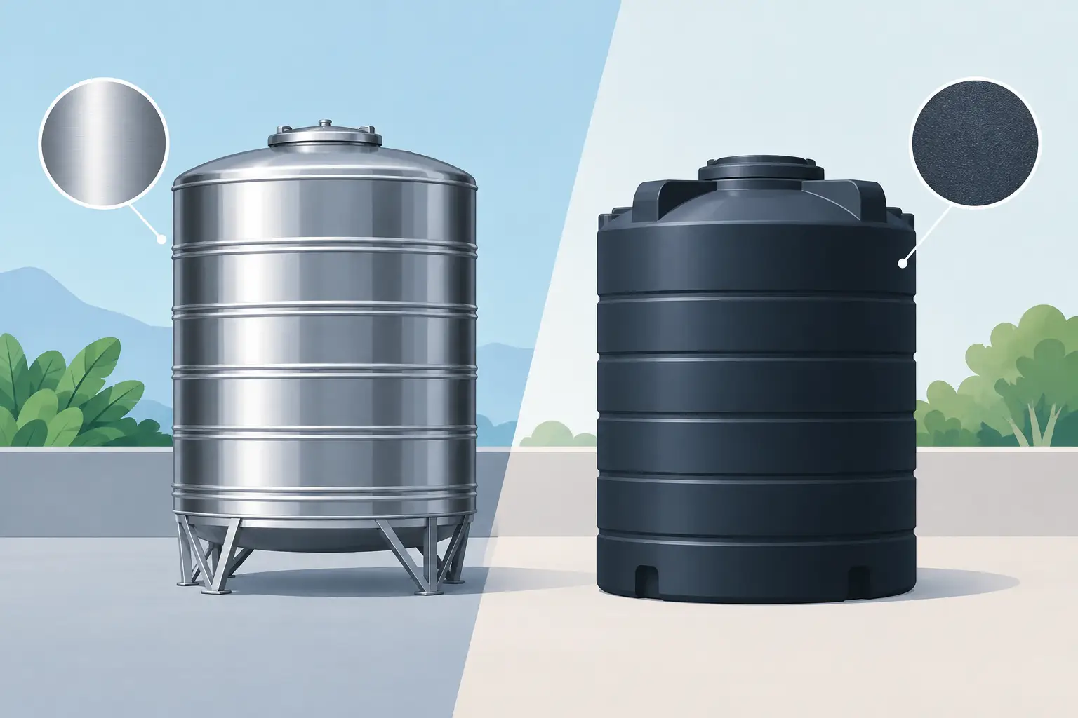 Steel Versus Poly: Which Water Tank Suits You?