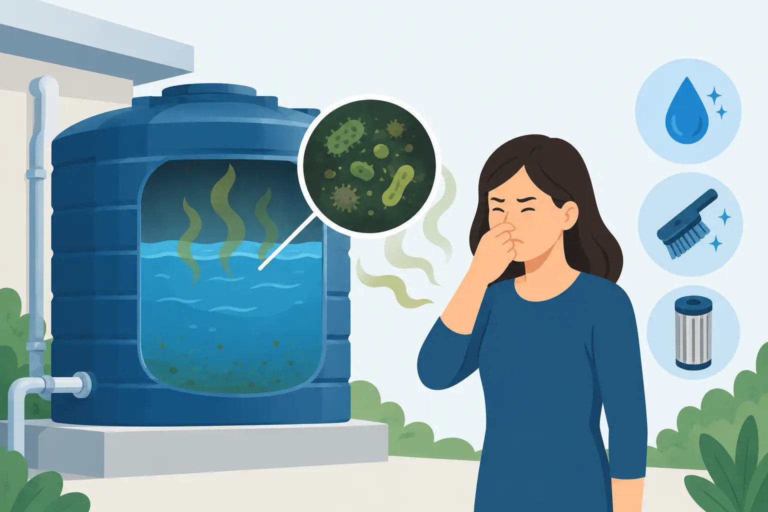 Why Does Tank Water Smell? Causes and Fixes